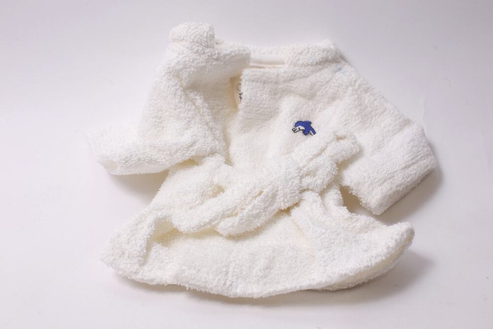 Cabbage Patch Kids White Bath Robe by Homespun Toy Doll Clothing ~ 260205-WH 949